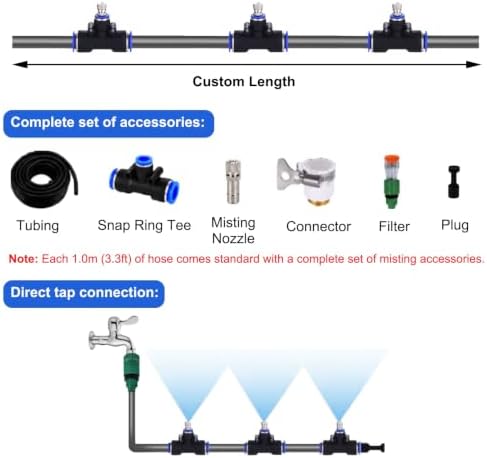 Portable Outdoor Misting System for Patio/Construction Fence - Image 7