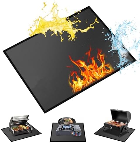 36 x 30 inches Under Grill Mat/Grill Mat for Deck & Under Grill Floor Mats by Youlvy