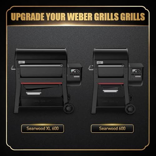 QuliMetal Foldable Side Shelf for Weber Searwood 600/600XL/Smoque/Smoque XL - Image 3
