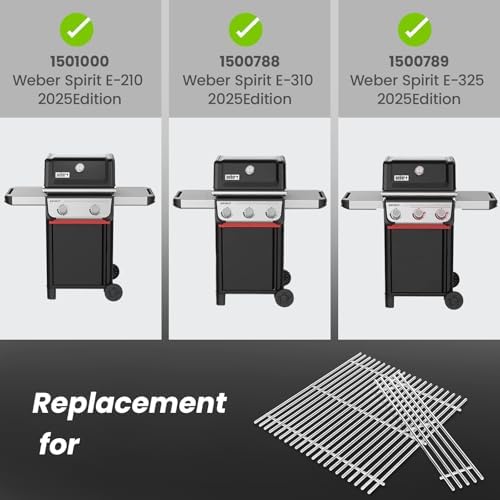 Uniflasy 7637 Grill Grates for Weber Spirit E210, E310, E325, 17.5In - Image 2