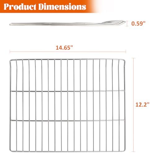 Smoker Rack for Masterbuilt 30 inch Electric Grill Grid Cooking Smoking Grates 9007170303 Replacement Parts Stainless Steel Master Built MB20071117 20071117 MB20073519 MB26073519 MB20070421 Accessory - Image 3