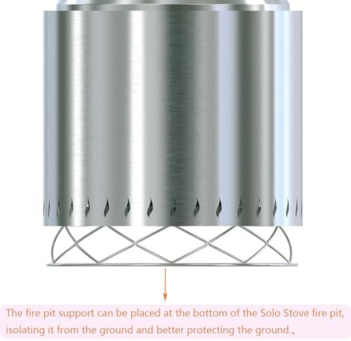 Stainless Steel Round Fire Pit Cooking Grates Accessory Kit for 19.5" Solo Stove Bonfire and Other Firepit, Grill Fire Pit Stand for Outdoor Camping BBQ Picnic Fireplace Tools - Image 3