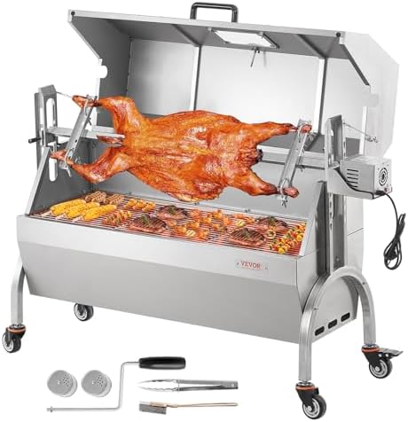 VEVOR Rotisserie Grill, 45" Baffle Electric Rotisserie Grill Kit by VEVOR