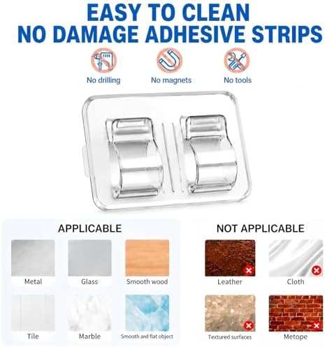 Hooks for Outdoor String Lights, 30Pcs Heavy Duty Clear Outdoor Light Clips - Image 3