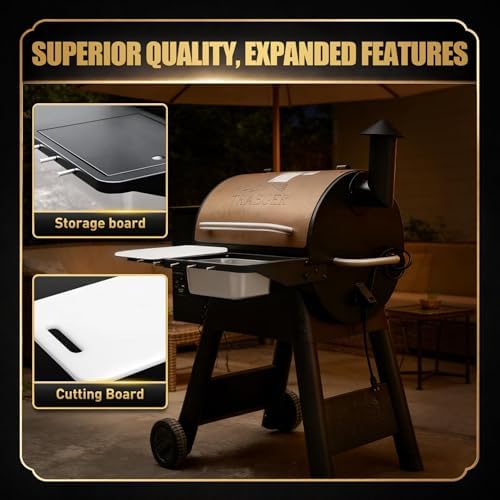 QuliMetal Folding Front Shelf for Traeger Pro 22,Pro 575,Ironwood 650 - Image 6