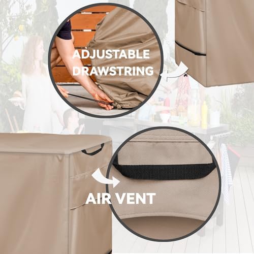 Outdoor Dining Cart Cover Compatible with 40 " Outdoor Utility Cart - Image 4