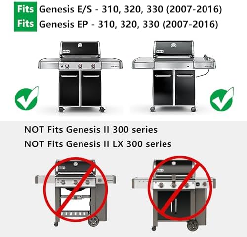 Hongso 7528 304 Stainless Steel Grill Grates for Weber Genesis 300 310 330 - Image 3