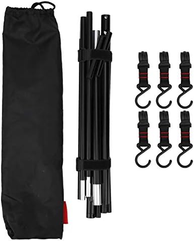 Ultralight Camping Hanging Rack,Cookware Hanging Rack,Outdoor Camping Portable Storage Hook Hanging Rack Folding Tripod Barbecue Tool Bracket by Unknown