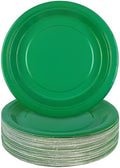 Breroa 72 Pcs Green Paper Plates 7 Inch Bulk Green Plates Disposable by Breroa