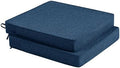 Outdoor Chair Cushions, Set of 2, 18.5 x 16 Inch, Navy Blue by Unknown