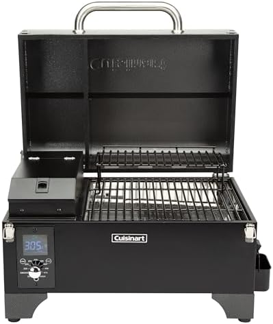 Cuisinart 8-in-1 Portable Wood Pellet Grill and Smoker, Compact for RV, Tailgates, Camping, and Backyard Cooking, Smoky Flavor, Versatile Meat Smoker - Image 2