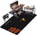 Thmins 100x51 Inches Extra Large Under Grill Mat for Outdoor Grill by THMINS