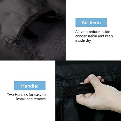 Patio Prep Table Cover for 52 Inch Keter Unity XL Portable Outdoor Table, Waterproof Outdoor Bar Table Cover, for Outdoor Grill Cart Pizza Oven Table - 52 x 22 x 33 Inch - Image 6