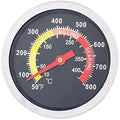 2-3/8" Face 800F Charcoal BBQ Thermometer,2PCS Barbecue Temperature Gauge by Mtsooning