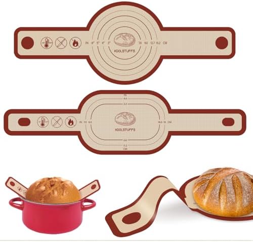 2 PCS Silicone Bread Sling with Round and oval, Red by Koolstuffs