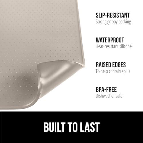 GORILLA GRIP Silicone Coffee Mat, Espresso Bar Essentials, 10x14, Almond - Image 2