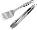 Weber® Deluxe Tool Set - Stainless-Steel Grill Spatula & Locking Tongs by Unknown