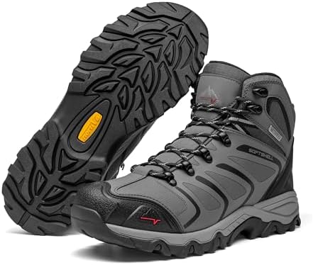 NORTIV 8 Men's Ankle High Waterproof Hiking Boots - Image 4