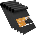 Oven Liners for Bottom of Oven - 5 Pack Large Heavy Duty Mats, 17”x25” Non-Stick Reusable Liner for Electric, Gas, Toaster Ovens, Grills - Kitchen Accessory to Keep Oven Clean (5, Black) by YTFGGY