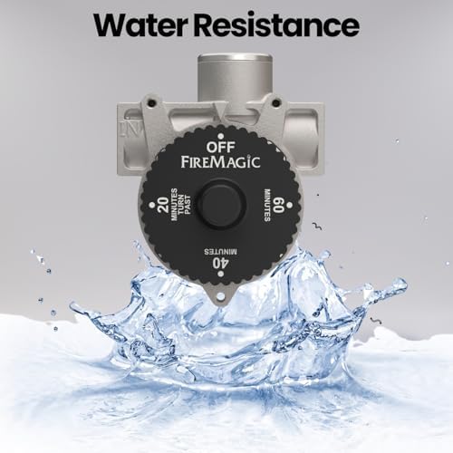 Fire Magic 1-Hour Shutoff Timer, 100,000 BTU Natural/Propane Gas Timer, Accommodates 1/2" NPT Piping, SKU 3092D - Image 4