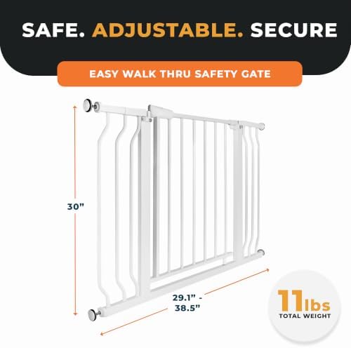 BalanceFrom Easy Walk-Thru Baby Safety Gate, Fits 29.1" to 38.5" Openings - Image 3