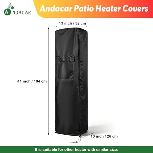Patio Heater Covers for HAIMMY 42 Inch Heater - 10.2"L×12.6"W×41"H - Image 2