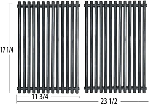 PG525 (2-Pack) 17 1/4 x 11 3/4 inch Porcelain Steel Grill Grid Grates for Weber 7525 Weber Spirit 300,E-310 & E-320, Spirit S-310 & S-320,Genesis 1000-5000 Spirit 700, Weber 900 - Image 2