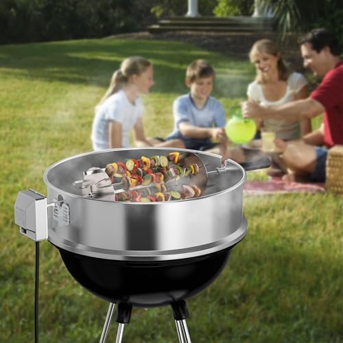 TURBRO Universal Grill Rotisserie Skewer Set, 304 Stainless Steel, Fits 1/2” or 3/8" Hexagon, 3/8" or 5/16" Square Spit Rods, Compatible with Most Grills, Perfect for Outdoor BBQ and Gatherings - Image 7