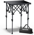 FUNYKICH Folding Camping Square Table, 2 Height Adjustable 17.3'' & 27.6'' by FUNYKICH