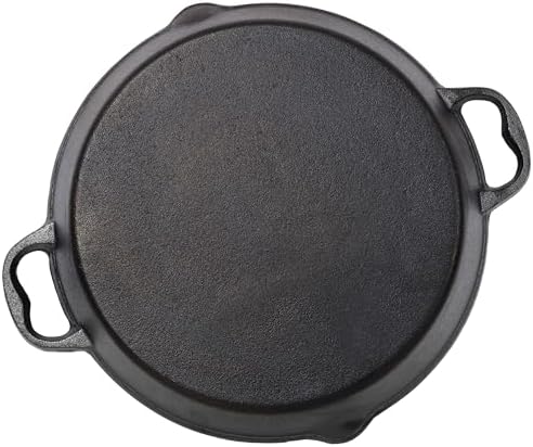 Pre-Seasoned Cast Iron Skillet, 17 Inch Frying Pan with Dual Assist Handles, Heavy-Duty Outdoor Camping Cooking Utensil Uses in the Oven, on the Stove, on the Grill, or Over a Campfire(17-Inch) - Image 4