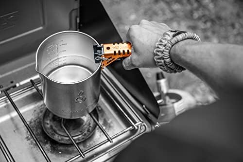 OUTDOOR ELEMENT Handled™ Pot Gripper & Recycler – Lightweight Camp Kitchen Tool | Safe Potholder, Fuel Canister Recycling & Essential Compact Camping, Backpacking, Overlanding & Outdoor Cooking Gear - Image 2