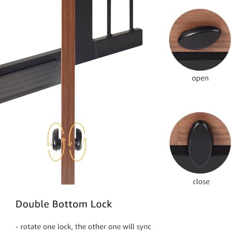 beeNbkks Farmhouse Barn Door Dog Gate, 39" Tall Anti-Trip Pet Barrier - Image 5