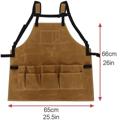 Waterproof Canvas Tool Apron with Adjustable Strap - Image 2