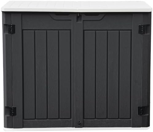DWVO Outdoor Weather-Resistant Horizontal Storage Shed, 35 Cu Ft Capacity by DWVO
