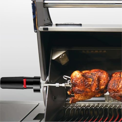 Solid Barbecue Grill Rotator Motor, BBQ Electric Rotisserie Motors Battery Powered Bracket Accessory Metal Universal Replacement Kit Gas Rod Adjustable Speed Grade Gear Train Weatherproof Switch - Image 6