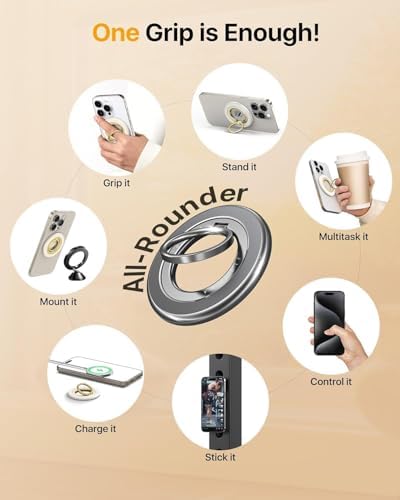 andobil 2026 3rd Gen Stabile Magnetic Phone Ring Grip for MagSafe, Durable - Image 2