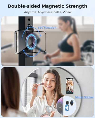 SUPERONE Dual-Sided Magnetic Ring Holder, Colorful Gym Phone Grip Kickstand - Image 2