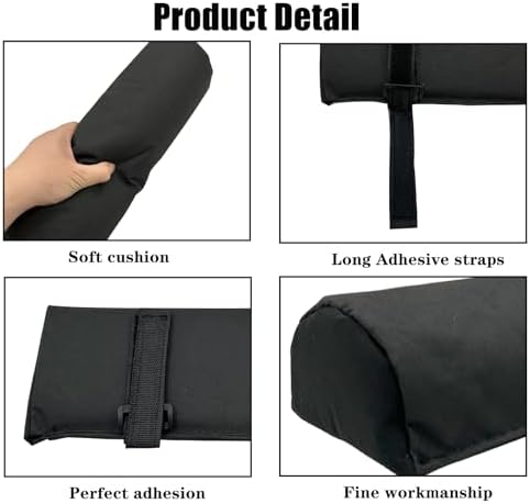 Arm Rest Pads for Zero Gravity Chair, Zero Gravity Chair Cushion with Long Adhesive Strips, Comfort Folding Antigravity Recliners Lawn Camping Patio Lounge Office Chairs Armrest Padding In Pair - Image 4