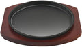 Cast Iron Fajita Plate, Skillet Pan, Steak Platter (9 inch with Base) by YYJINGYOU