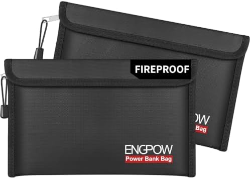 ENGPOW Fireproof Organizer Travel Safe Bag, Portable Electronic Carry Case by ENGPOW