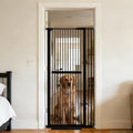 Lumizone 61.02" Extra Tall Pet Gate for Cat Dog 30.12"-38.38" Wide Black by Lumizone