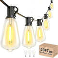 Svater Outdoor String Lights 120 FT, Waterproof Patio Light with 63 Bulbs by Svater