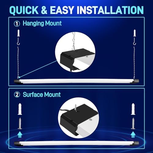 hykolity 4FT Linkable LED Shop Light for Garage,6500LM - Image 3