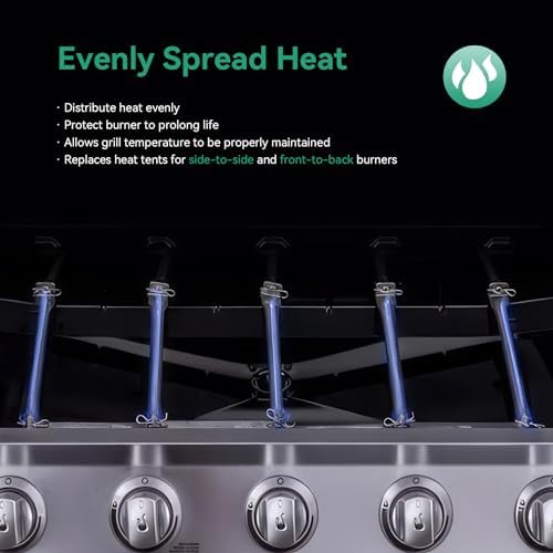 463365021 463366022 Grill Replacement Parts for Charbroil Performance 4 Burner 463365021 463354021 463352521 463351021, 5 Burner 463448021, G325-0002-W1 Heat Plate, G327-2100-W1 Burner, Crossover Tube - Image 4