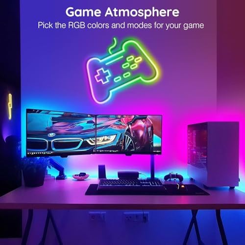 SINLEY Led Neon Rope Light 200FT,Control with App/Remote,Flexible Led Rope Lights,Multiple Modes,IP68 Outdoor RGB Neon Lights Waterproof,Music Sync Gaming Led Strip Lights for Bedroom Indoor - Image 3