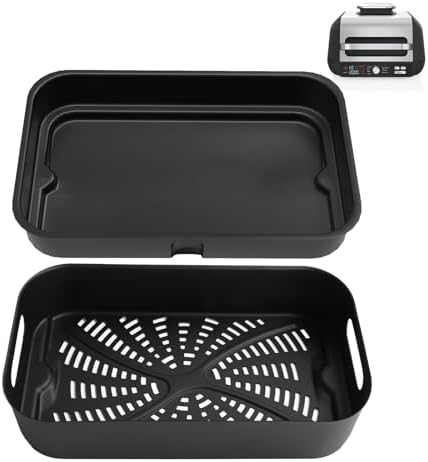 Cooking Pot and Combo Crisper Basket for Ninja Foodi FG551 DG551 DG651 Smart XL, Air Frying Pot and Basket for Ninja Foodi Smart XL Indoor Accessories by GLOWYE