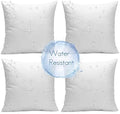 Ashler Outdoor Pillows, 18 x 18 Waterproof Pillow Inserts Set of 4 by AshlerHomeDeco