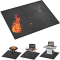 kanhiro Grill Mats for Outdoor Grill 59x39 Inch Fireproof Double-Sided Grill Matt and Deck Protector, Oil-Proof Waterproof BBQ, Grill Pad for Patio, Floor, Lawn Protection by KANHIRO