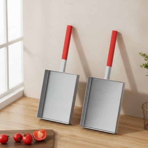 Outdoor Cooking Griddle Skillet Frying Pan Flat Pan Stainless Steel Uncoated Cooking Surface and Secure Long Handle suitable for stovetop cooking, style to 3 - Image 6