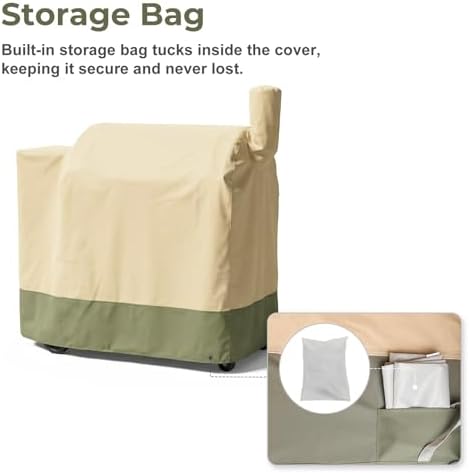 BPS BBQ 2-4 Burners Pellet Smoker Grill Cover 35 Inch - Image 5